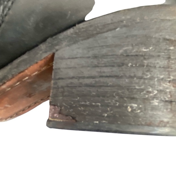 DONALD PLINER Classic Black Riding Full Length Pebble Leather Boots  SZ 7.5 - Picture 8 of 16